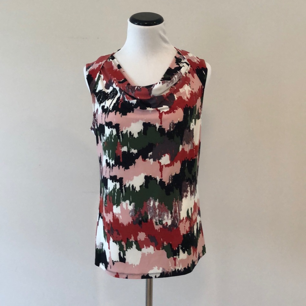 Nine West drape neck top